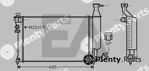 Eaclima 31R10084 — Radiator, engine cooling