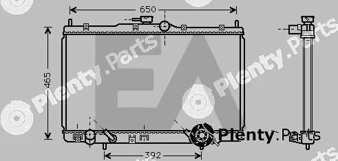 Eaclima 31R26113 — Radiator, engine cooling
