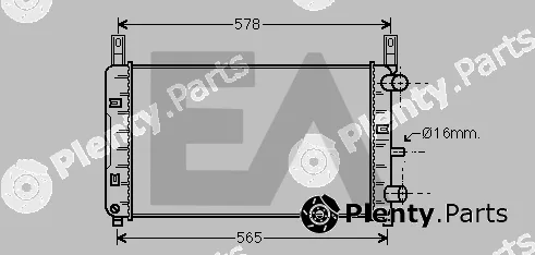 Eaclima 31R22109 — Radiator, engine cooling