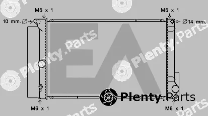 Eaclima 31R71276 — Radiator, engine cooling
