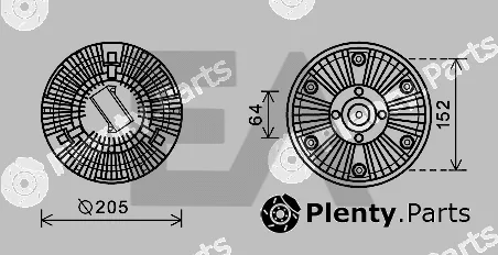 Eaclima 35C32D01 — Fan Wheel, engine cooling