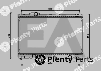 Eaclima 31R71271 — Radiator, engine cooling