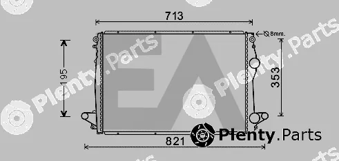 Eaclima 31R49002 — Radiator, engine cooling