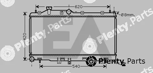 Eaclima 31R68056 — Radiator, engine cooling
