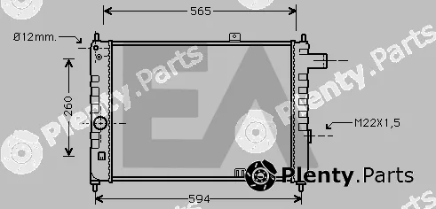 Eaclima 31R54029 — Radiator, engine cooling