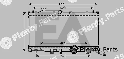 Eaclima 31R68050 — Radiator, engine cooling