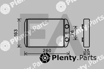 Eaclima 45C25010 — Heat Exchanger, interior heating