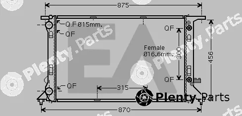 Eaclima 31R02103 — Radiator, engine cooling
