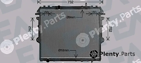 Eaclima 31R71324 — Radiator, engine cooling