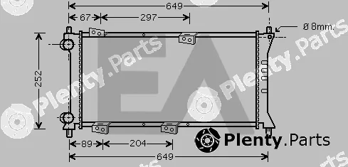 Eaclima 31R25108 — Radiator, engine cooling