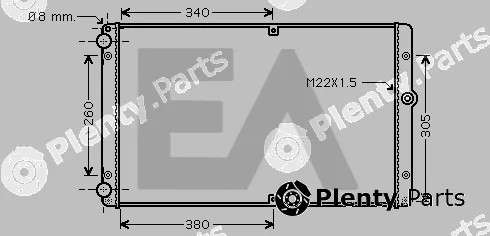 Eaclima 31R77112 — Radiator, engine cooling