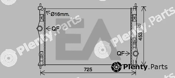 Eaclima 31R55060 — Radiator, engine cooling