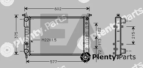 Eaclima 31R25044 — Radiator, engine cooling