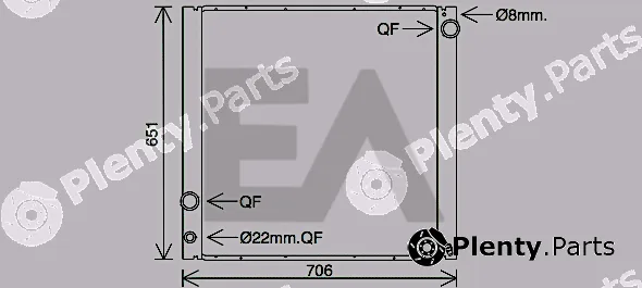 Eaclima 31R05054 — Radiator, engine cooling