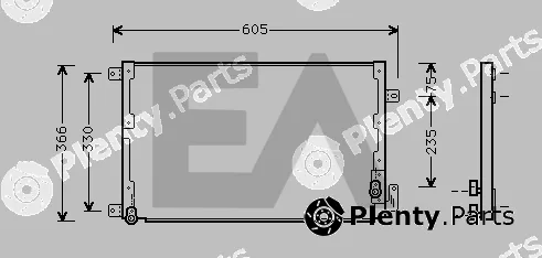 Eaclima 30C40003 — Condenser, air conditioning