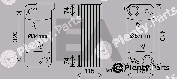 Eaclima 37G63005 — Oil Cooler, engine oil