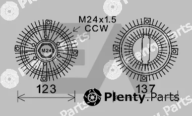 Eaclima 35C22D05 — Fan Wheel, engine cooling