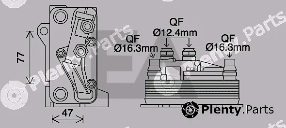 Eaclima 37G50037 — Oil Cooler, engine oil