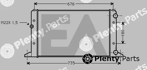 Eaclima 31R77092 — Radiator, engine cooling