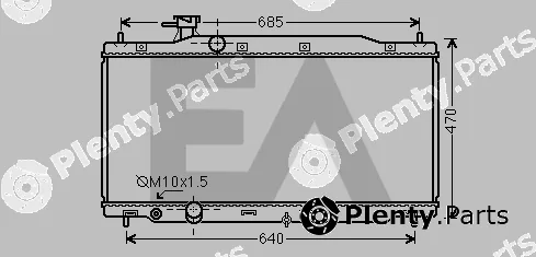 Eaclima 31R26090 — Radiator, engine cooling