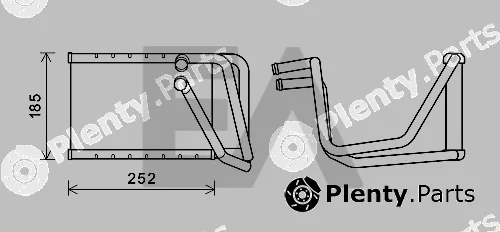 Eaclima 45C28035 — Heat Exchanger, interior heating