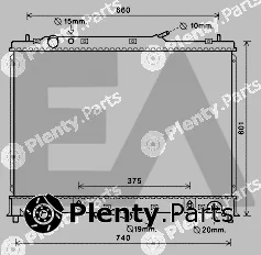 Eaclima 31R52116 — Radiator, engine cooling