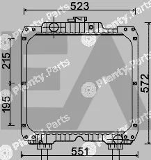 Eaclima 31R53002 — Radiator, engine cooling