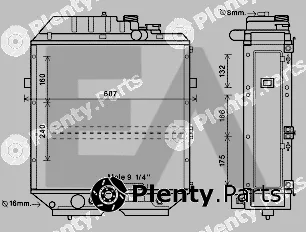 Eaclima 31R53013 — Radiator, engine cooling