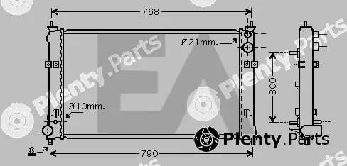 Eaclima 31R52080 — Radiator, engine cooling