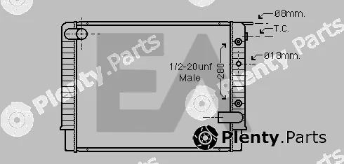 Eaclima 31R78016 — Radiator, engine cooling