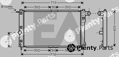 Eaclima 31R20039 — Radiator, engine cooling