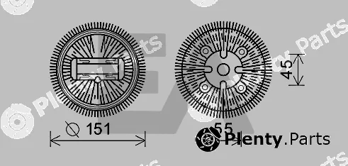 Eaclima 35C50D23 — Fan Wheel, engine cooling