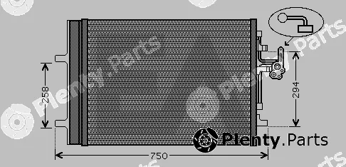 Eaclima 30C78014 — Condenser, air conditioning