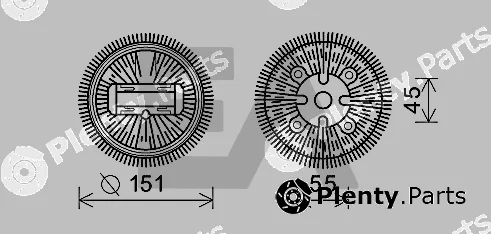 Eaclima 35C50D24 — Fan Wheel, engine cooling