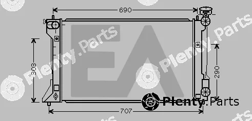 Eaclima 31R71004 — Radiator, engine cooling