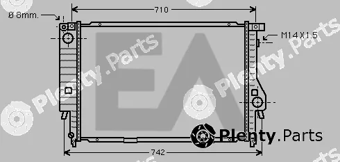 Eaclima 31R07064 — Radiator, engine cooling