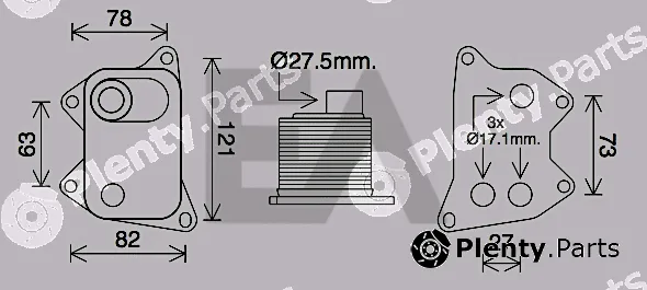 Eaclima 37G02008 — Oil Cooler, engine oil