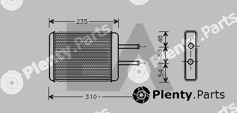 Eaclima 45C28003 — Heat Exchanger, interior heating