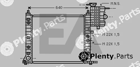 Eaclima 31R50144 — Radiator, engine cooling