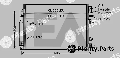 Eaclima 30C12023 — Condenser, air conditioning