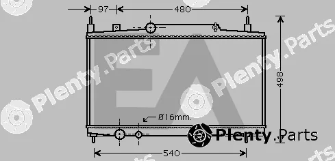 Eaclima 31R55099 — Radiator, engine cooling