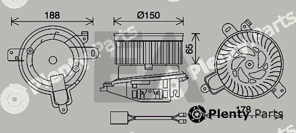 Eaclima 42A10023 — Electric Motor, interior blower