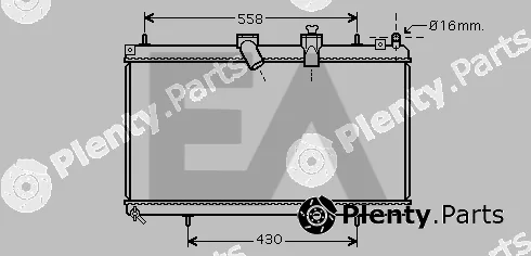 Eaclima 31R10104 — Radiator, engine cooling