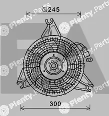 Eaclima 33V28067 — Fan, engine cooling