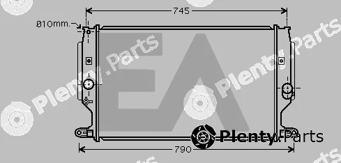 Eaclima 31R71206 — Radiator, engine cooling