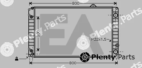 Eaclima 31R02081 — Radiator, engine cooling