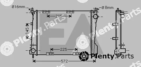 Eaclima 31R60072 — Radiator, engine cooling