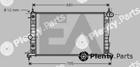 Eaclima 31R54109 — Radiator, engine cooling
