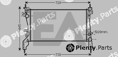 Eaclima 31R25063 — Radiator, engine cooling