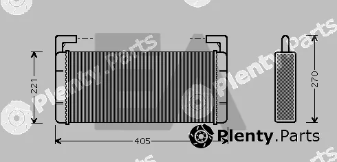 Eaclima 45C59004 — Heat Exchanger, interior heating